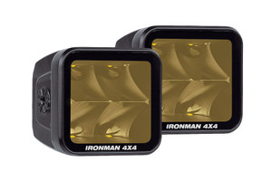 Ironman 4x4 - 3.2in40w Led Cube Light Kit Spot Beamamber - ILED80BAK