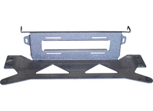 Kentrol - Fishbone Offroad - 21c F150 Winch Plate For Pelican Front Bumper Black Textured 2stage Powder Coat 3/16in Steel - FB22393