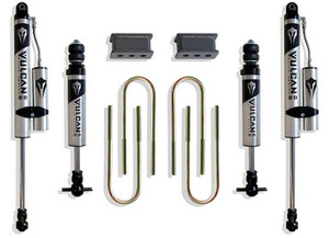 Maxtrac Suspension - 0608 Ram 1500/0308 Ram 2500/3500 2wd 2.5in Blocks 3.625in Ubolts Vulcan Ifp Front & Resi Rear - 902225VR-S