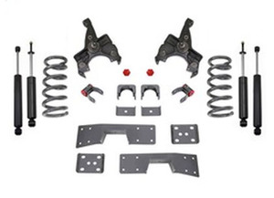 Maxtrac Suspension - 8891 2wd Standard Cab Lowering Spindle Kits 4in/6in V6 - K330546L-6