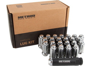 Method Race Wheels - Lug Kit Spline M14x1.5 6 Lug Kit Chrome 24 Pcs - LK-S1415-50-24C