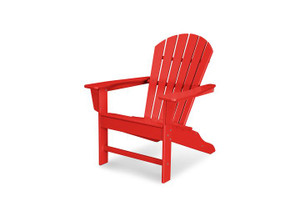 Polywood - Polywood South Beach Adirondack In Sunset Red - SBA15SR