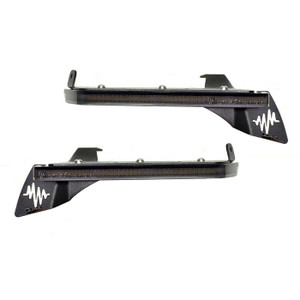 Quake LED - 18c Wrangler/20c Gladiator Sahara/overland Slim Smoked Drl Fender Chop Kit - QTE1300