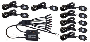 Quake LED - 8pcs Rgbw Rock Light Kit - QTL1036