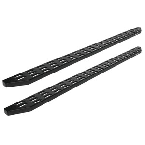 Raptor - 22c Tundra Crewmax 5in Sport Step Slide Track Running Boards Black Textured Aluminum - 2304-0142BT