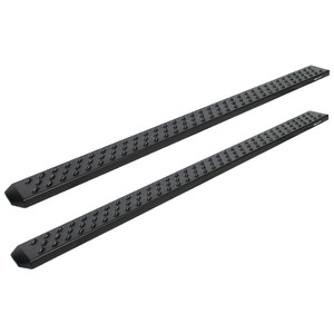 Raptor - 9916 F250/f350 Super Duty Crew 6.5 In Sawtooth Slide Track Running Boards Black Textured Aluminum - 2103-0344BT