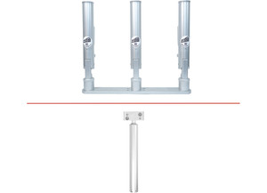 Rod Boss - Triple Rod Holder Gimbal Mount - 1003R-GM