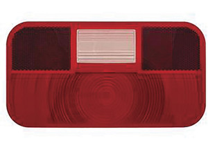 RV Designer - Replacement Lens For Incandescentrectangular Tail Light With Reflex& Backup Light - L974