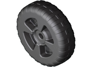 Solidify - Heavy Duty Dock Wheelblack 24in 800 Lb. Capacity - SM24