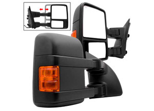 Spyder Automotive - Pair  G2 9907 Superduty Power Heated Amber Led Signal Telescoping Mirrors - 9935459