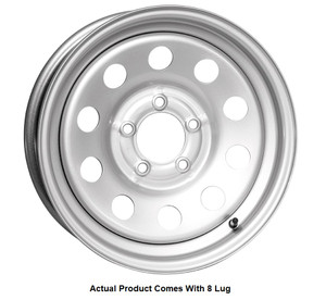 Taskmaster - Vesper Steel 16x6 8x6.5 Silver Mod 3860 Lcc Trailer Wheel - WS-16060865-SM-14777-512C