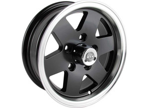Tow-Rite - Mite 13x5 5x114.3 Et0 Cb75 Satin Black Machined Lip - 82528