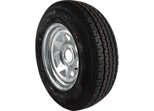 Tow-Rite - St205/75r15 Mounted On Galvanize Spoke 15x6 5x4.5 Load Rating: C 6ply Rated 1820 Lbs - RDG25-702-SGA5