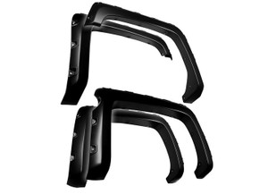 Tyger Auto - 1418 Silveardo 1500 5ft Fleetside Paintable Smooth Matte Blk Pocket Style Fender Flare Set4 Pc - TG-FF8C4118