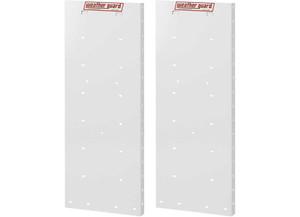 Weather Guard - Adjustable White Starter End Panel Set 34 X 13 X 1.5 - 2667427