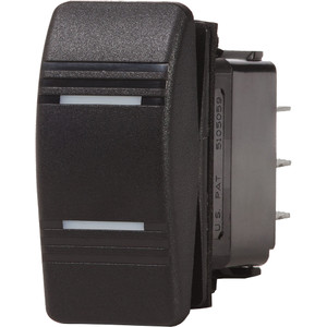 Blue Sea 8283 Water Resistant Contura III Switch - ON-OFF-ON - Black - 8283
