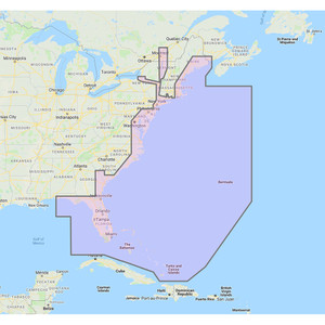 Furuno U.S. East Coast, Bahamas &amp; Bermuda - Vector Charts &amp; Standard Resolution Satellite Photos f/Bahamas - Unlock Code - MM3-VNA-022