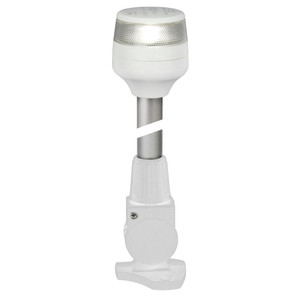 Hella Marine NaviLED 360 Compact All Round Lamp - 2nm - 12" Fold Down Base - White - 980960311