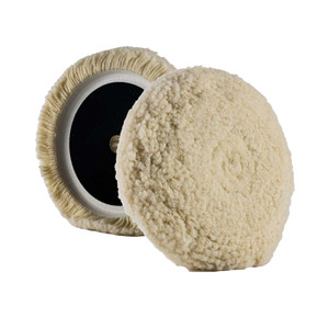 Lake Country Curved Edge 100% Steamed Twisted Wool Pad 7.5" x 1.5" - 10-040-LC