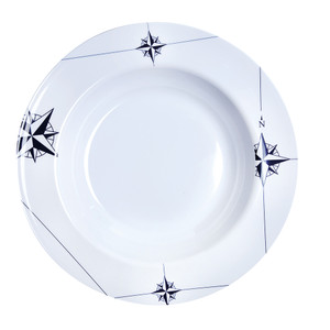 Marine Business Melamine Deep, Round Soup Plate - NORTHWIND - 8.8" Set of 6 - 15002C