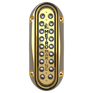 Metro Marine High-Output Elongated Vertical Mount Light w/Intelligent Monochromatic LED's - Blue, 45&deg; Beam - F-BME1-V-B3-45
