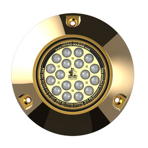 Metro Marine High-Output Submersible Underwater Light w/Intelligent Monochromatic LED's - Aqua, 45&deg; Beam - F-BMR1-A3-45