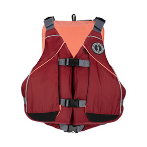 Mustang Women's Moxie Foam Life Vest - XS/S - Merlot/Coral - MV807502-857-XS/S