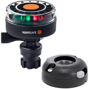Navisafe Navilight 2NM Tricolor w/Navimount Base &amp; Horizontal Mount - Black - 340KIT7