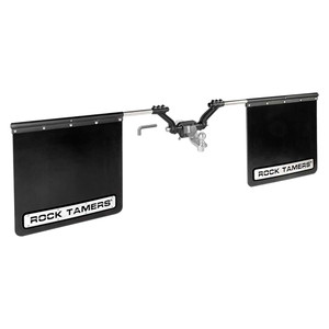 ROCK TAMERS 2" Hub Mudflap System - Matte Black/Stainless - 108