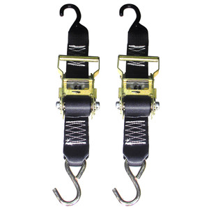 Rod Saver Heavy-Duty Ratchet Trailer Tie-Down - 2" x 5' - Pair - R2TTD5