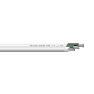 Sea-Dog 12/3 AWG Flat Triplex Wire - White/Green/Black - 25' - 8012300
