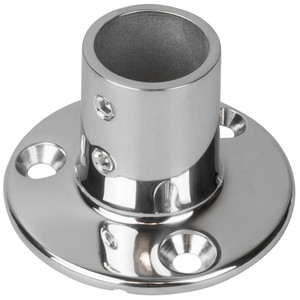 Sea-Dog Rail Base Fitting 2-3/4" Round Base 90&deg; 316 Stainless Steel - 1" OD - 280901-1