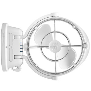 SEEKR by Caframo Sirocco II 3-Speed 7" Gimbal Fan - White - 12-24V - 7010CAWBX