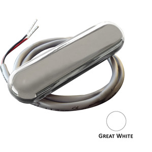 Shadow-Caster Courtesy Light w/2' Lead Wire - 316 SS Cover - Great White - 4-Pack - SCM-CL-GW-SS-4PACK