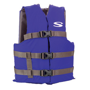 Stearns Adult Life Vest USCG Approved Type III PFD - Blue - Standard Fit - 2158937
