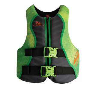 Stearns Youth Hydroprene Life Vest - Type III - Green - 50-90lbs - 2000037956