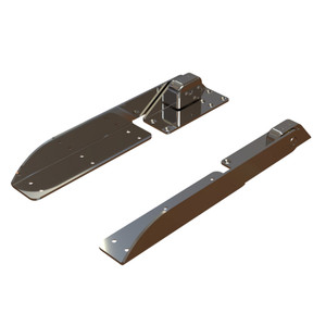 TACO Command Ratchet Hinge - 18-1/2" - 316 Stainless Steel Polished w/Hard Stop - H25-0048