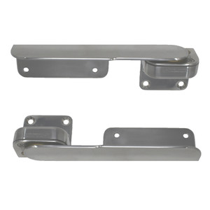 TACO Command Ratchet Hinges - 9-3/8" - Polished 316 Stainless Steel - Pair - H25-0016