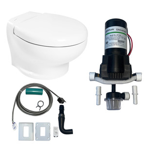 Thetford Nano Eco Compact Toilet Raw Water Kit w/Inlet Pump - 24V - T-NAN024PW/E/NA-RWKIT