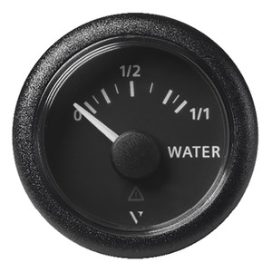 Veratron 52MM (2-1/16") ViewLine Fresh Water Resistive - 3 to180 OHM - Black Dial &amp; Round Bezel - A2C59514097