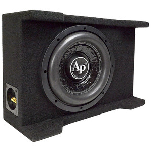 Audiopipe 10" Loaded Sealed Enclosure 600 Watts Shallow Mount 4 Ohm - APSB-SP10BDF