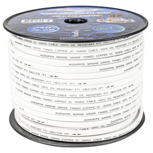 Audiopipe 16 Gauge 100% Copper Tinned Ofc Marine 250 Ft Speaker Cable With Pvc Jacket - CBLV-216-250TCC