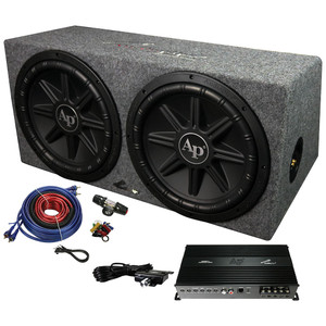 Audiopipe Bass Package - Includes Apmcro18002xtspx1250 In Sealed Box & Bms1500sx - APSB-12212PX