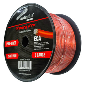 Audiopipe Flexible Eca Power Cable 8 Gauge 250 Foot - Red - PWV-8 RED