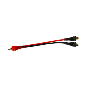 Audiopipe Oxygen Free 1m/2f Y-splitter Rca Cable With Gold Connectors - AMFV-YM-2F