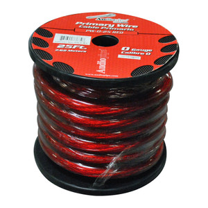 Audiopipe Power Cable 0-gauge 25 Foot Spool - Red - PW025RD