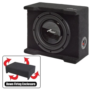 Audiopipe Single 8" Passive Sealed Shallow Mount Down-firing Enclosure - APSB8BDF