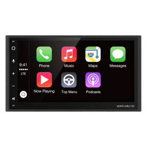 Blaupunkt 6.75" Double Din Mechless Fixed Face Touchscreen Receiver With Apple Carplay/android Auto - MONTE CARLO 750