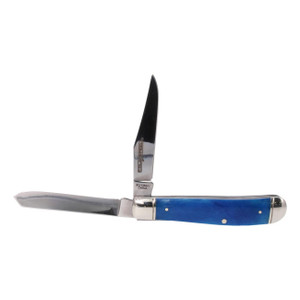 Cold Steel Dual-blade Mini Trapper Folding Pocket Knife (blue Bone) - FL-MTRPR-B