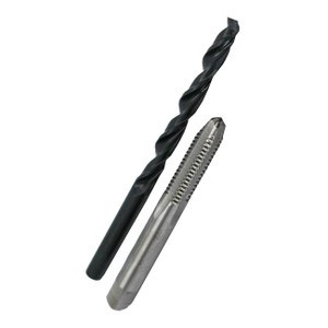 Drill America 3/8"-24 Unf Hss Plug Tap And Q Hss Drill Bit Kit In Storage Pouch - POU3/8-24